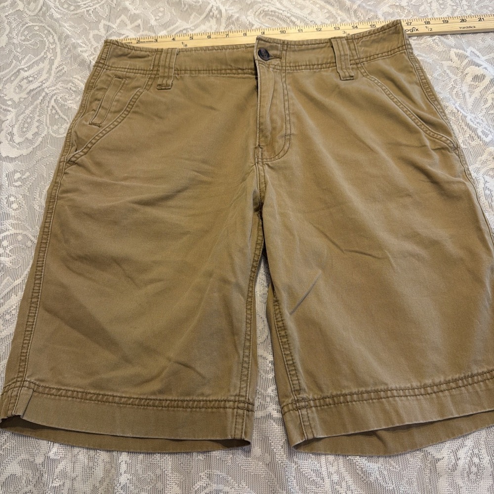 VNTG Mossimo Supply Co. KHAKI  Chino Shorts Casual Everyday W32/L10 Skater Beach